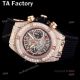 Swiss Quality Hublot Big Bang Rose Gold Black Rubber Strap Full Diamonds Watches Replica (3)_th.jpg